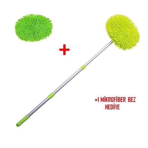 Yedek Bezli Mikrofiber Araba Yıkama Fırçası ( Lisinya ) Yedek Bezli Mikrofiber Araba Yıkama Fırçası ( Lisinya )