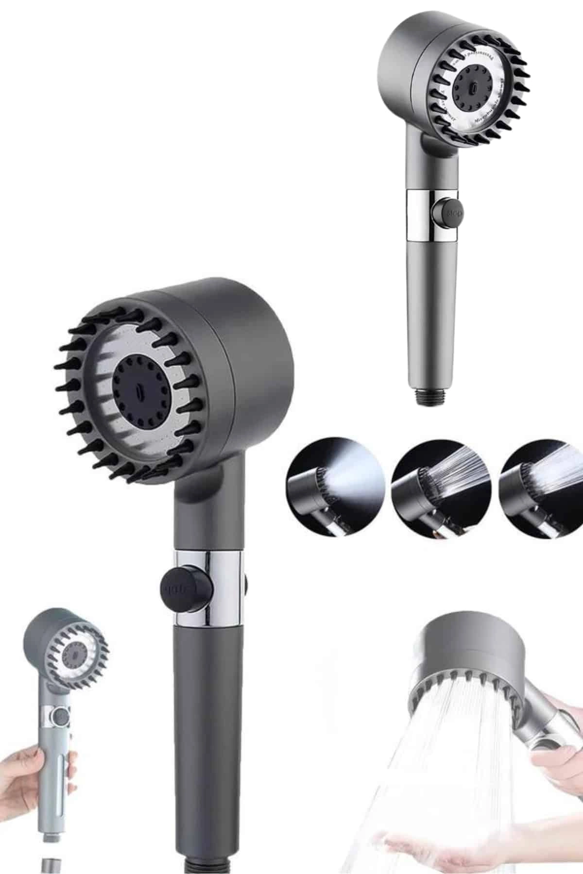 Yeni Masaj Etkili Nesil Filtreli  Duş Başlığı Fıskiyesi Duş Banyo ( Lisinya )
