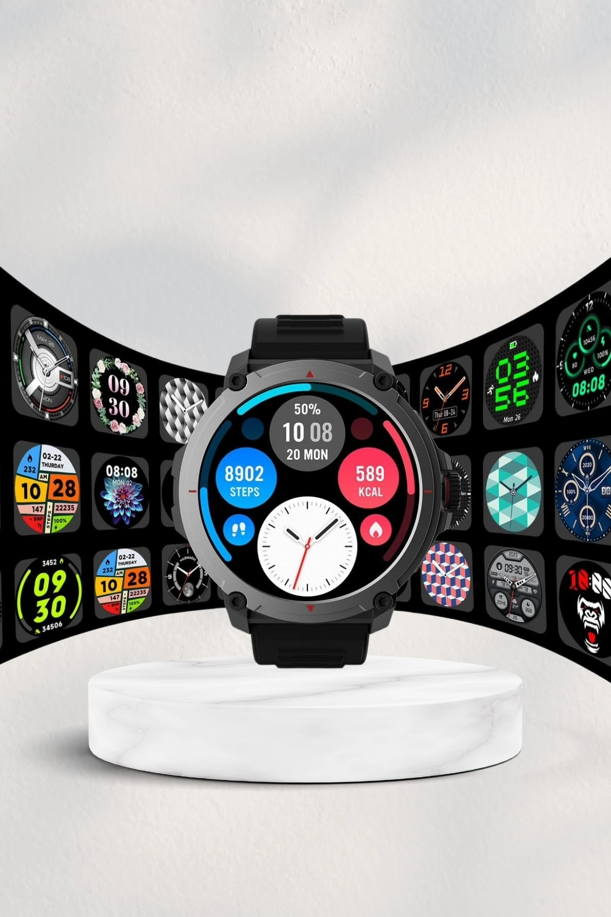 Yeni Model Akıllı Saat Gps Uyumlu Uyku Ve Sağlık Takibi Sesli Görüşme ( Lisinya )