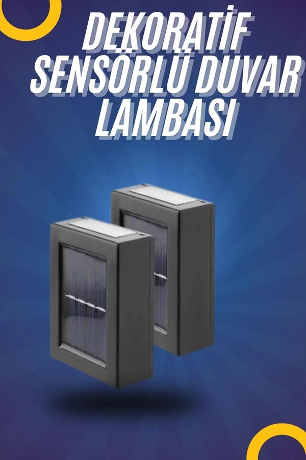 Yeni Model Solar Çift Taraflı Duvar Lambası Dekoratif Duvar Lambası ( Lisinya )