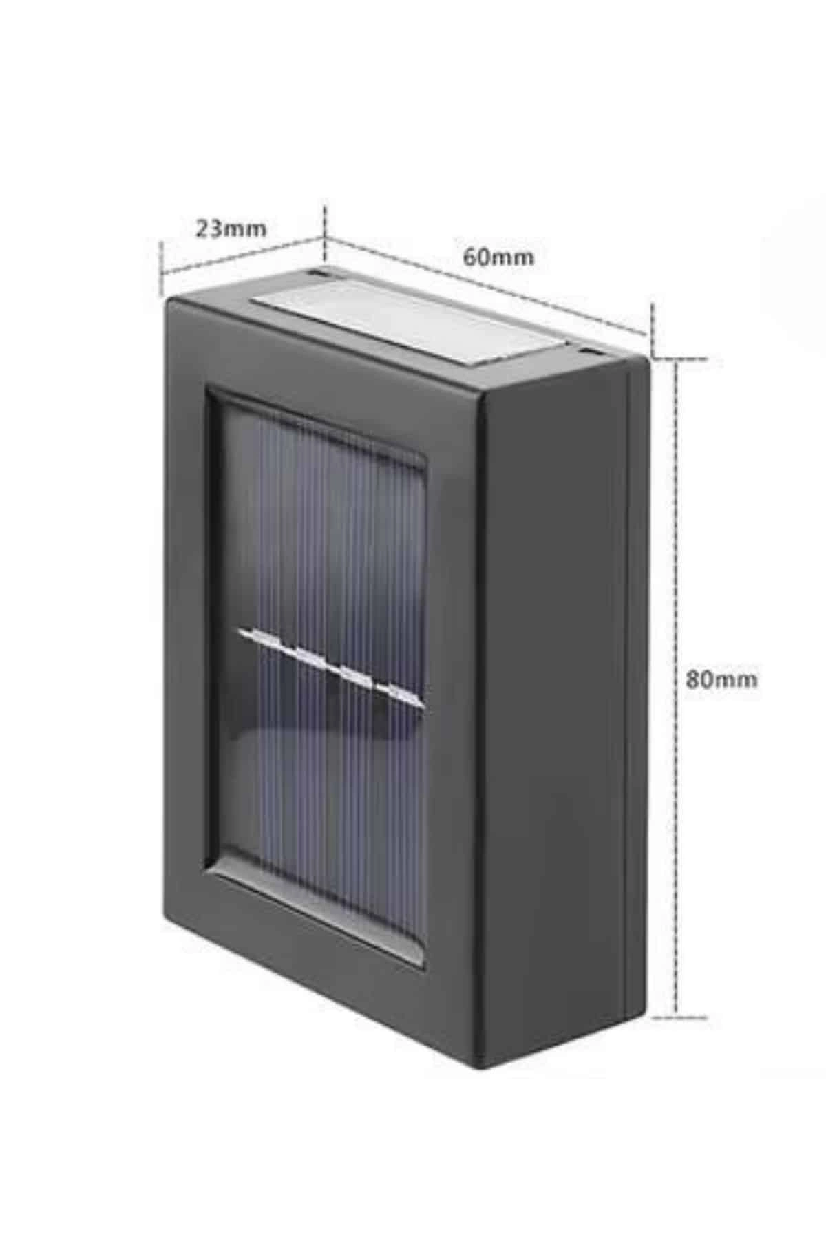 Yeni Model Solar Çift Taraflı Duvar Lambası Dekoratif Duvar Lambası ( Lisinya )
