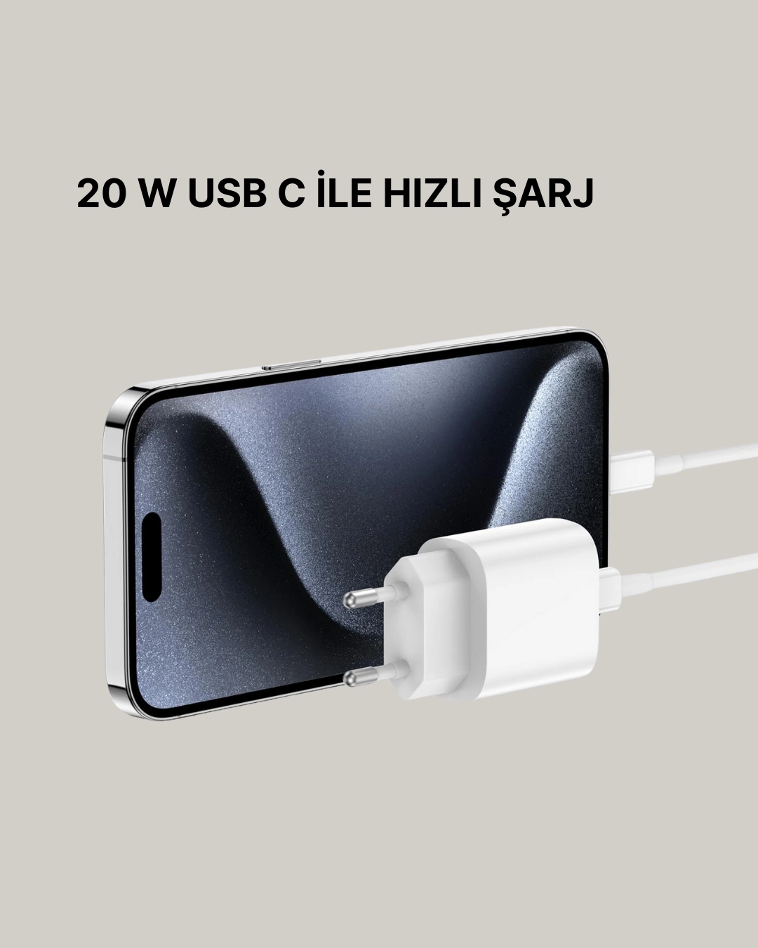 Yeni Nesil 20w Usb-c Hızlı Şarj Cihazı İos Tam Uyumlu ( Lisinya )