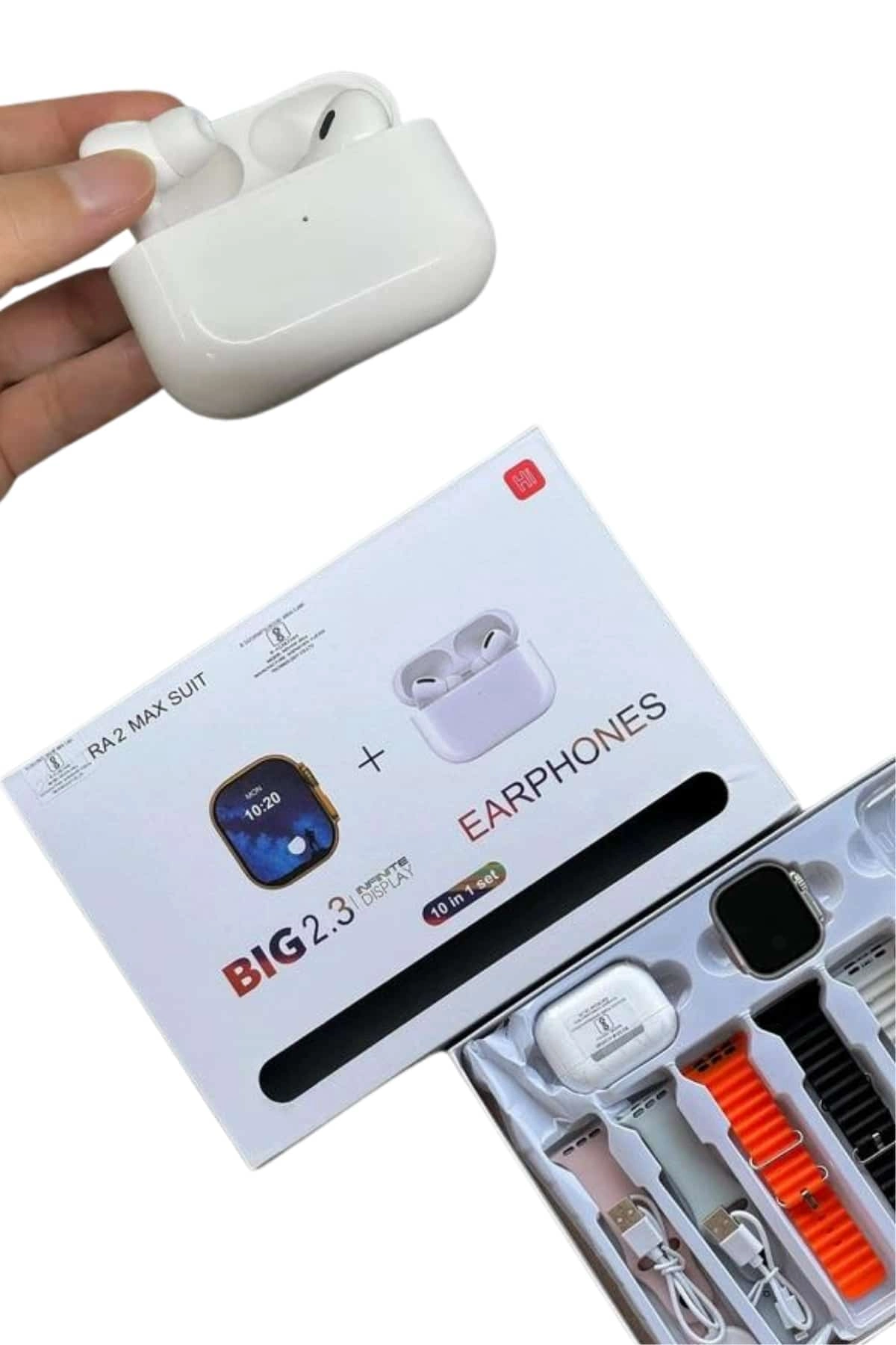 Yeni Nesil 7 Kordonlu Arama Bildirim Özellikli Kulaklık Hediyeli Akıllı Saat ( Lisinya )