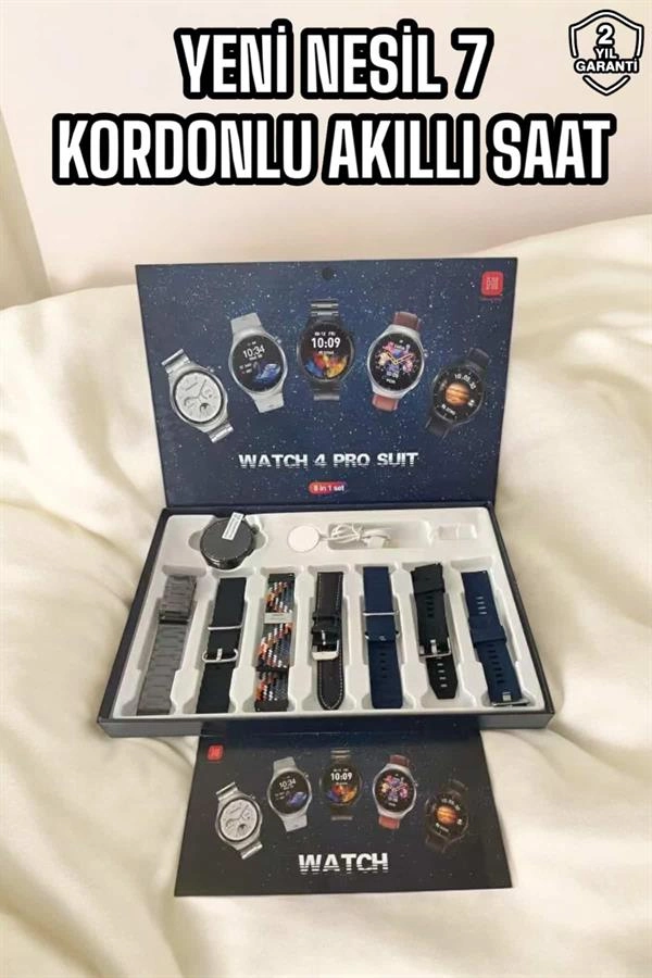 Yeni Nesil Akıllı Saat 2024 Model Uyku Ve Sağlık Takibi Bluetooth Bağlantılı ( Lisinya )