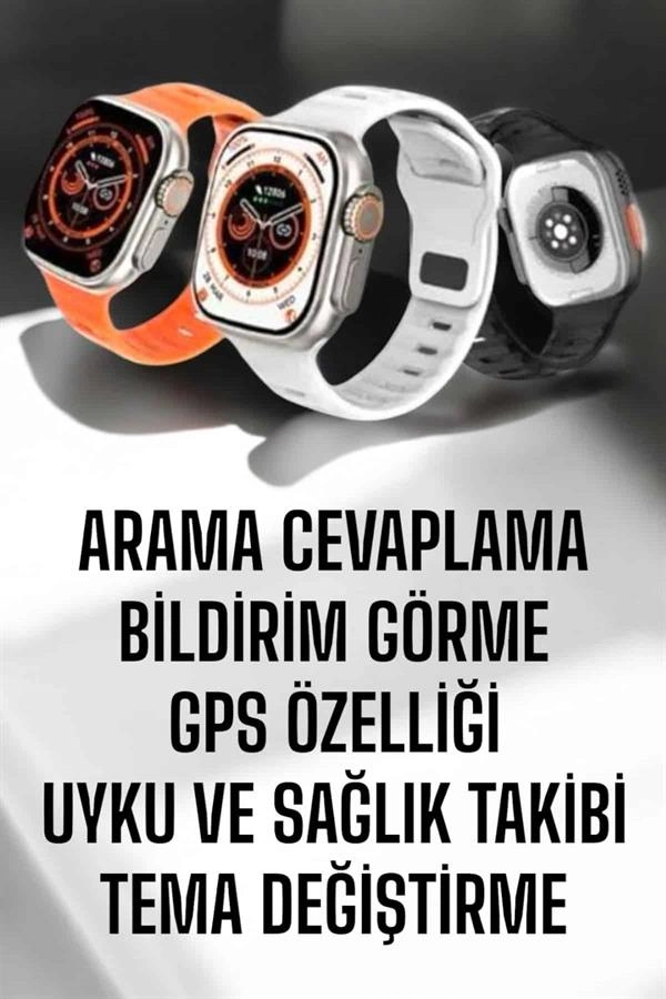 Yeni Nesil Akıllı Saat Adımsayar, Gps, Nabız Ölçer, Uyku Ve Sağlık Takibi ( Lisinya )