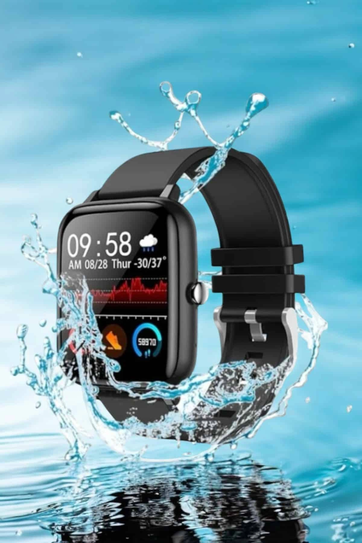 Yeni Nesil Akıllı Saat Arama Bildirimleri, Uyku & Kalp Atış Takibi ( Lisinya )