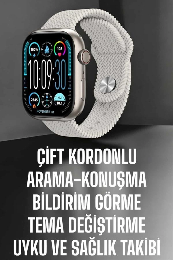 Yeni Nesil Akıllı Saat Arama Cevaplama Gps Takibi Adımsayar Nfc Özelliği ( Lisinya )