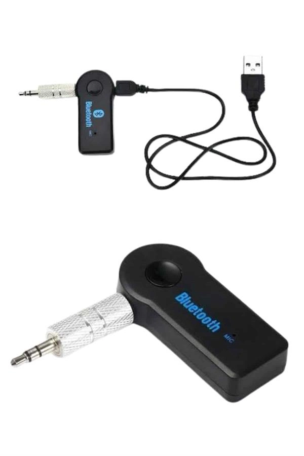 Yeni Nesil Bluetooth Aux Araç Kiti Siyah Tv Tablet Telefon Araç Araba ( Lisinya )