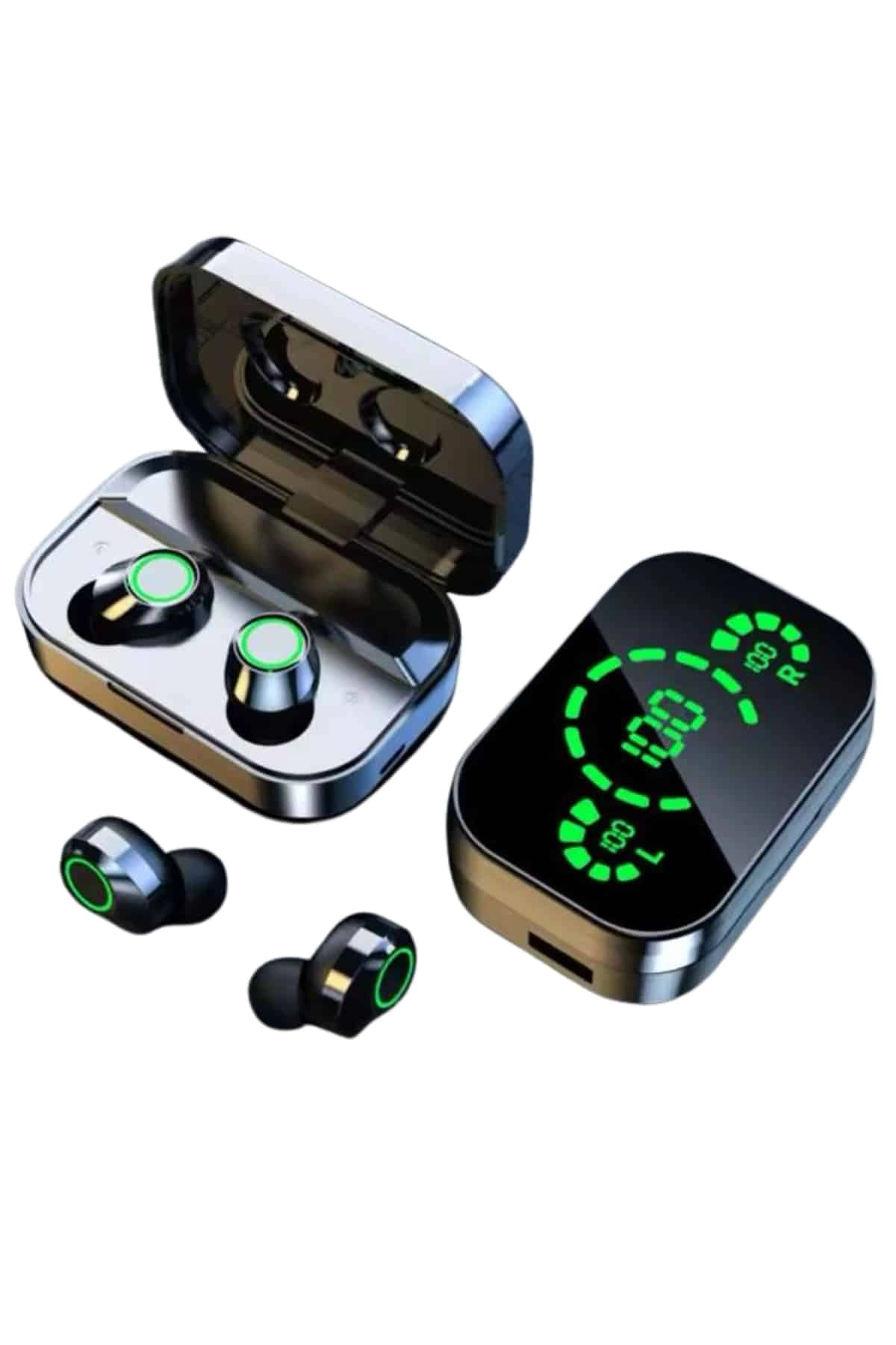 Yeni Nesil Bluetooth Kulaklık Çağrı Cevaplayabilen Dijital Göstergeli Powerbankli ( Lisinya )