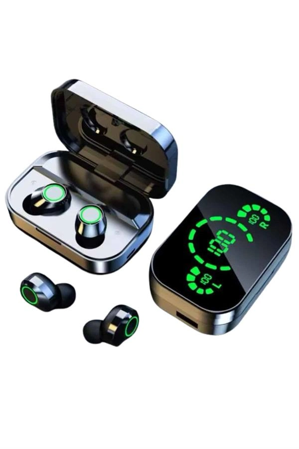 Yeni Nesil Bluetooth Kulaklık Çağrı Cevaplayabilen Dijital Göstergeli Powerbankli ( Lisinya )