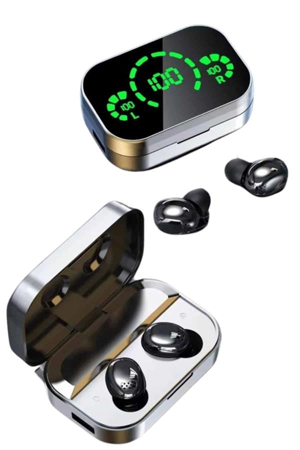 Yeni Nesil Bluetooth Kulaklık Çağrı Cevaplayabilen Dijital Göstergeli Powerbankli ( Lisinya )