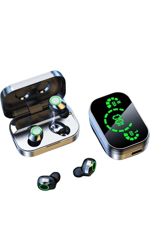 Yeni Nesil Bluetooth Kulaklık Çağrı Cevaplayabilen Dijital Göstergeli Powerbankli ( Lisinya )