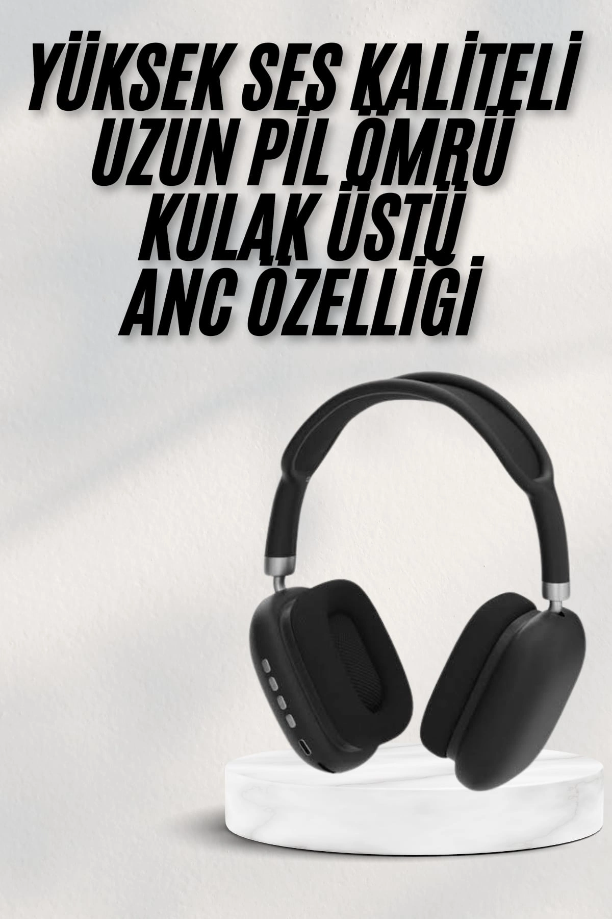 Yeni Nesil Bluetooth Kulaklık Kulak Üstü Anc Özelliği Yüksek Ses Kaliteli ( Lisinya )