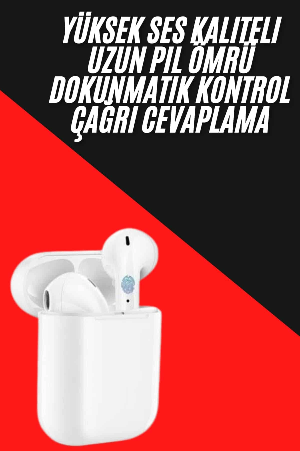 Yeni Nesil Çift Mikrofonlu Dokunmatik Kablosuz Bluetooth Kulaklık ( Lisinya )