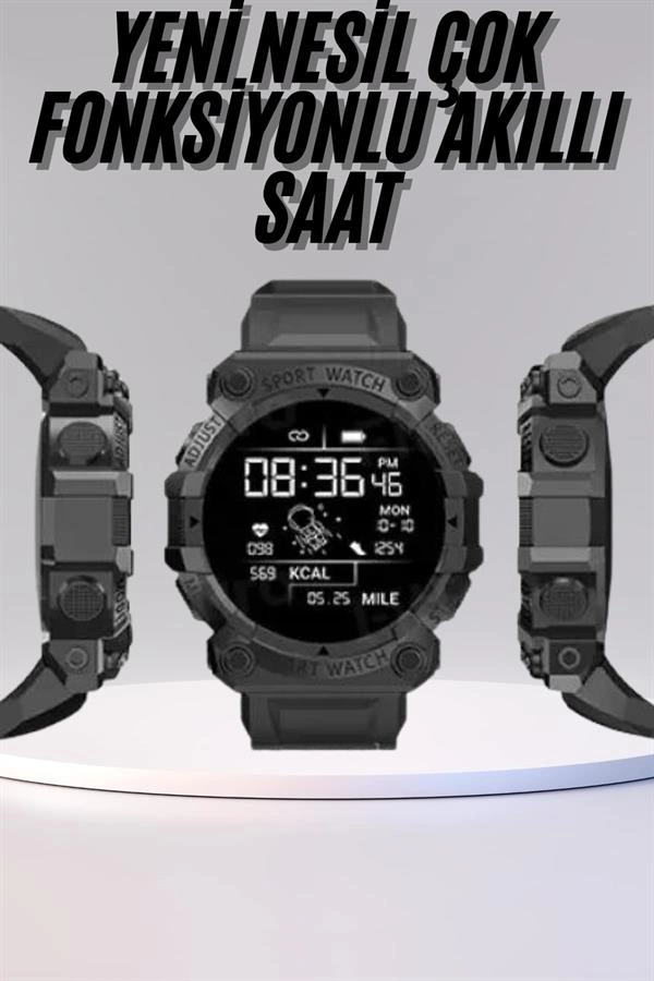 Yeni Nesil Çok Fonksiyonlu Uyku Ve Sağlık Takibi Yapabilen Siyah ( Lisinya )