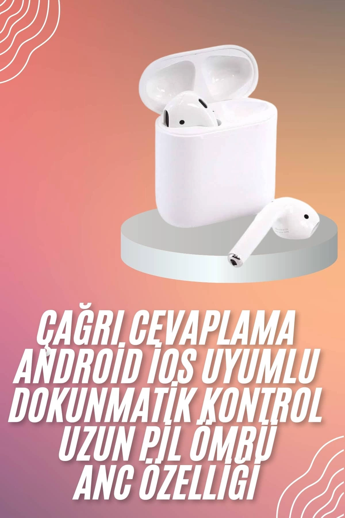 Yeni Nesil Dokunmatik Kontrol Çağrı Cevaplayabilen Kablosuz Bluetooth Kulaklık ( Lisinya )