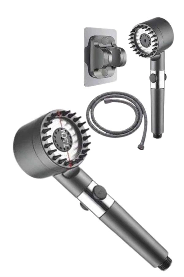 Yeni Nesil Duş Başlığı Paslanmaz Çelik Masaj Etkili Ergonomik Tasarım Su Basınçlı ( Lisinya )