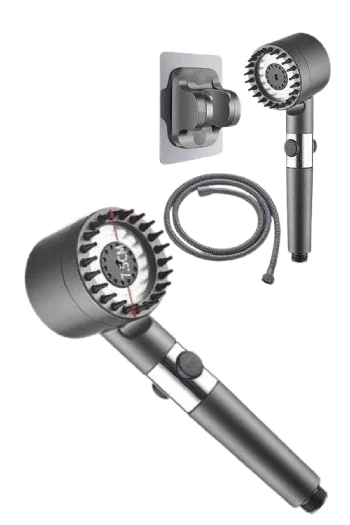 Yeni Nesil Duş Başlığı Paslanmaz Çelik Masaj Etkili Ergonomik Tasarım Su Basınçlı ( Lisinya )