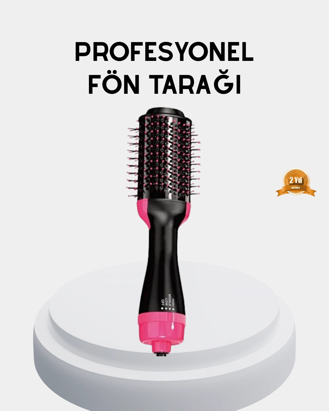 Yeni Nesil Fön Tarağı – 220°c Isı, Negatif İyon, 360° Dönebilen Kablo ( Lisinya )