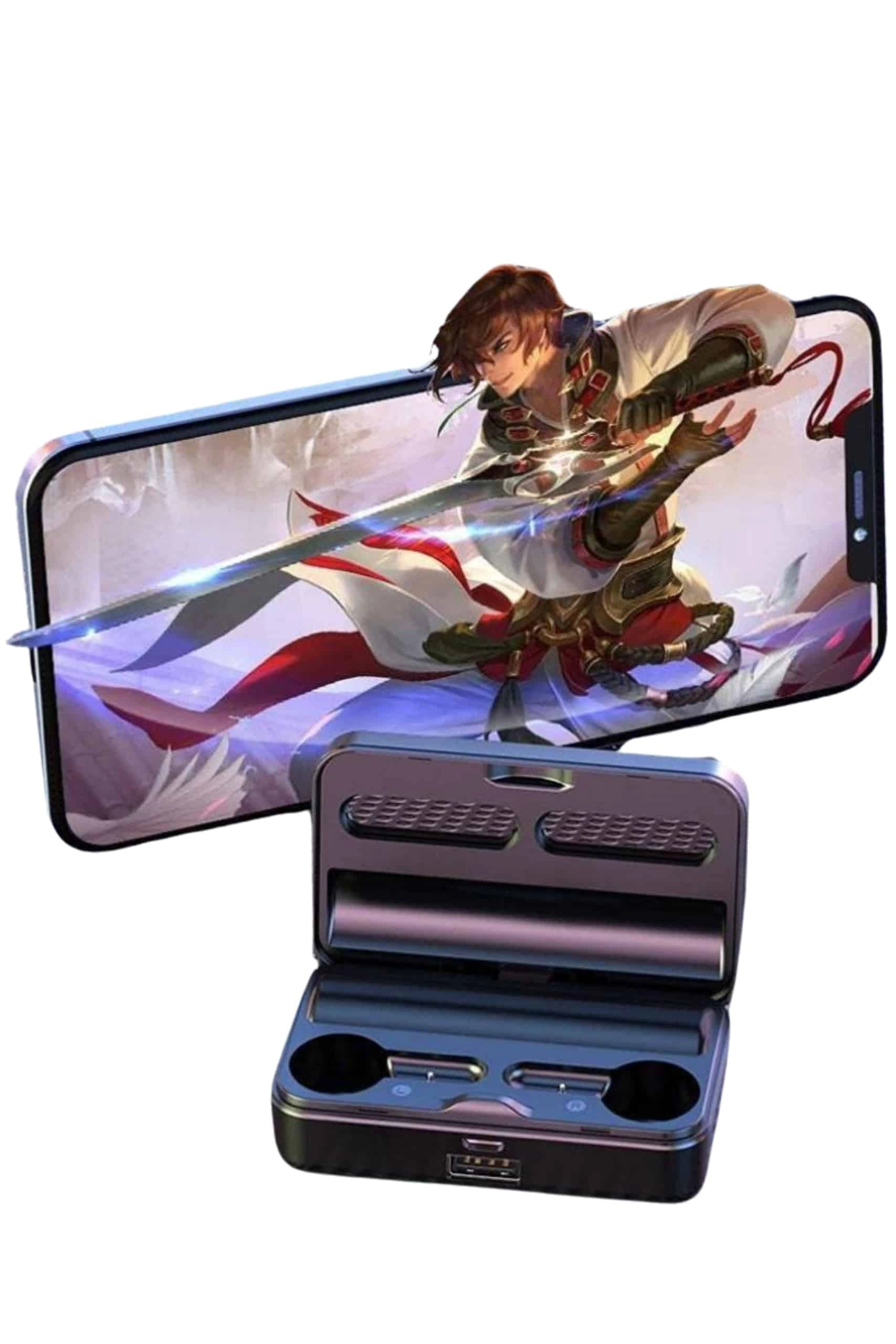 Yeni Nesil Kablosuz Kulaklık Aynalı Powerbank Özellikli Bluetooth Bağlantılı Dijital Göstergeli ( Lisinya )