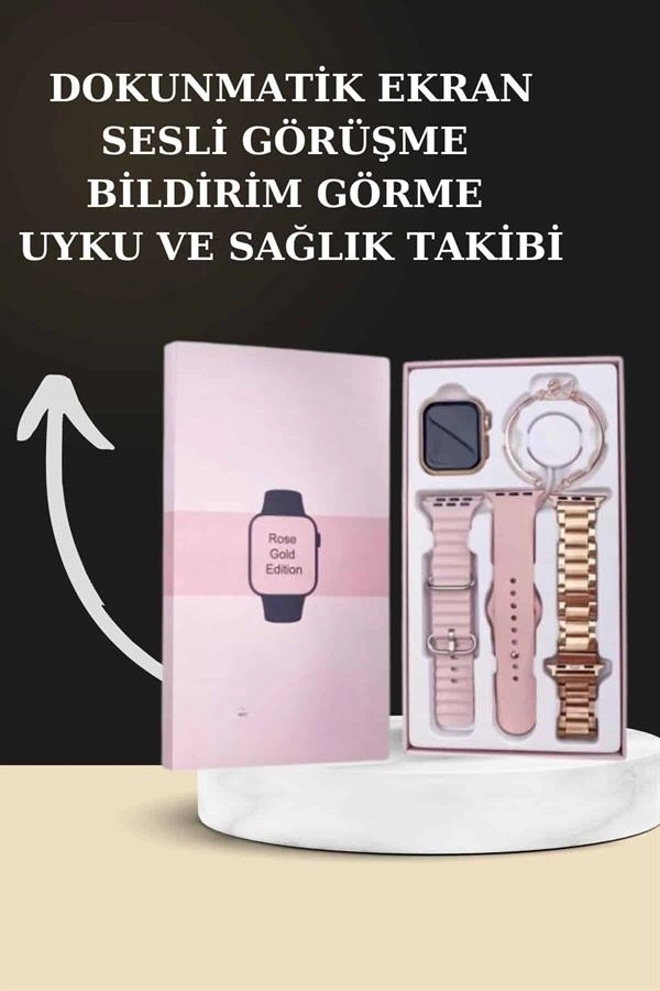 Yeni Nesil Kaliteli Akıllı Saat Ve Kablosuz Bluetooth Kulaklık  Yüksek Ses Kaliteli ( Lisinya )