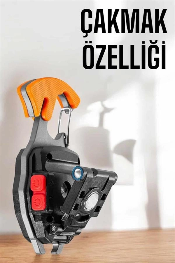 Yeni Nesil Kamp Feneri Çok Fonksiyonlu Fener Anahtarlık Usb Çakmaklı Cam Kırıcı Kemer Kesici Açacak ( Lisinya )