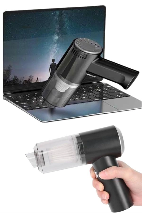 Yeni Nesil Mini Vakumlu Araç Süpürgesi El Süpürgesi Şarjlı ( Lisinya )