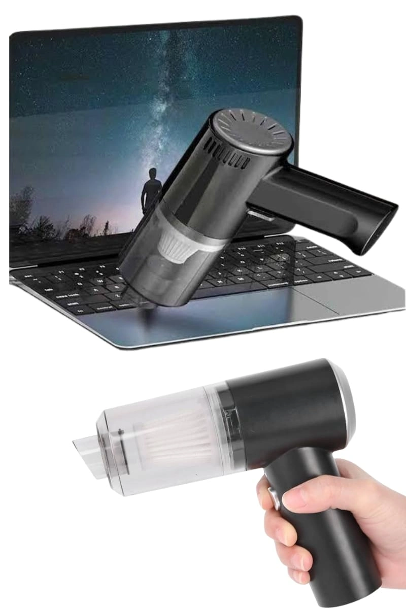 Yeni Nesil Mini Vakumlu Araç Süpürgesi El Süpürgesi Şarjlı ( Lisinya )