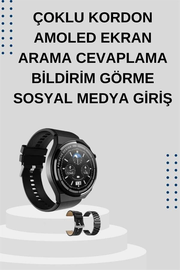 Yeni Nesil Sesli Görüşme Akıllı Saat Ve Powerbank Çoklu Şarj Girişli Bluetooth Kulaklık Nabız Ölçer ( Lisinya )