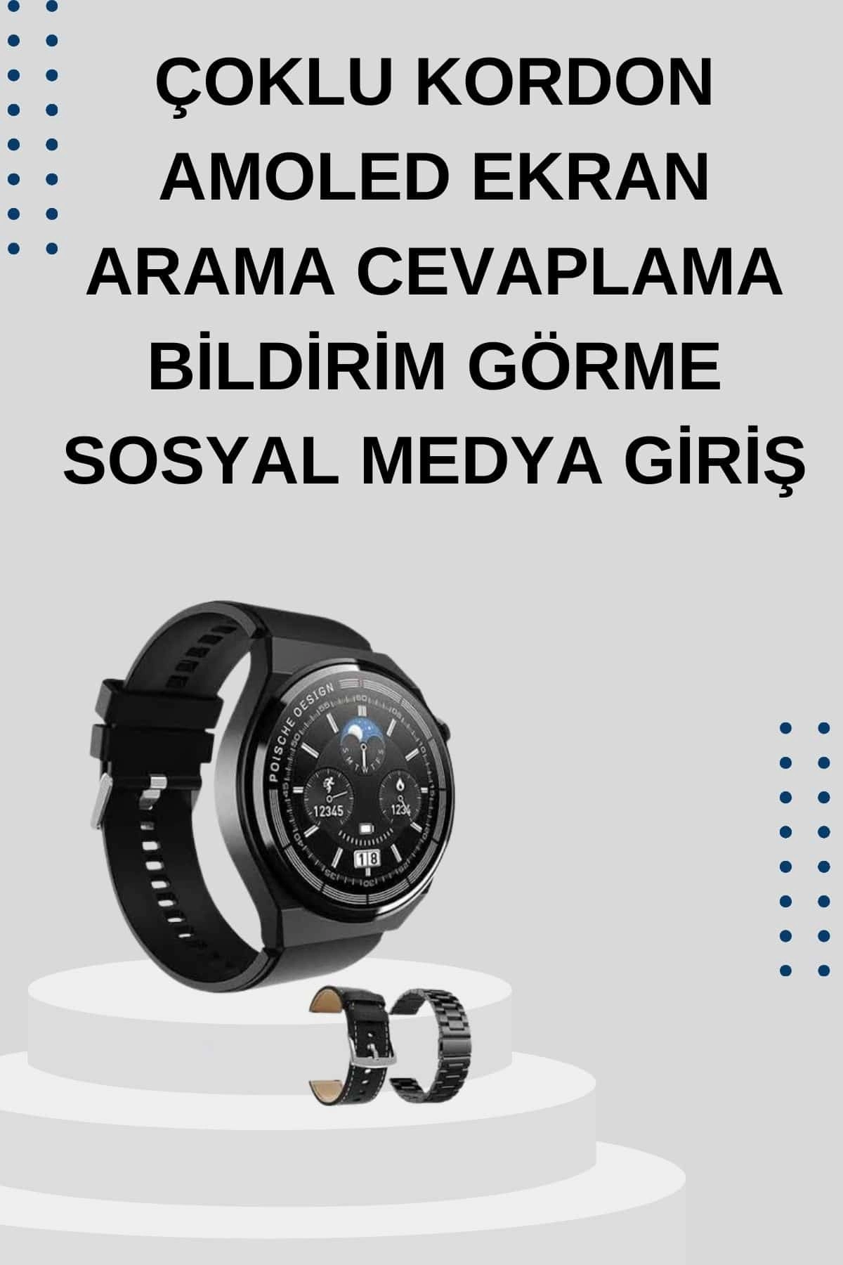 Yeni Nesil Sesli Görüşme Akıllı Saat Ve Powerbank Çoklu Şarj Girişli Bluetooth Kulaklık Nabız Ölçer ( Lisinya )