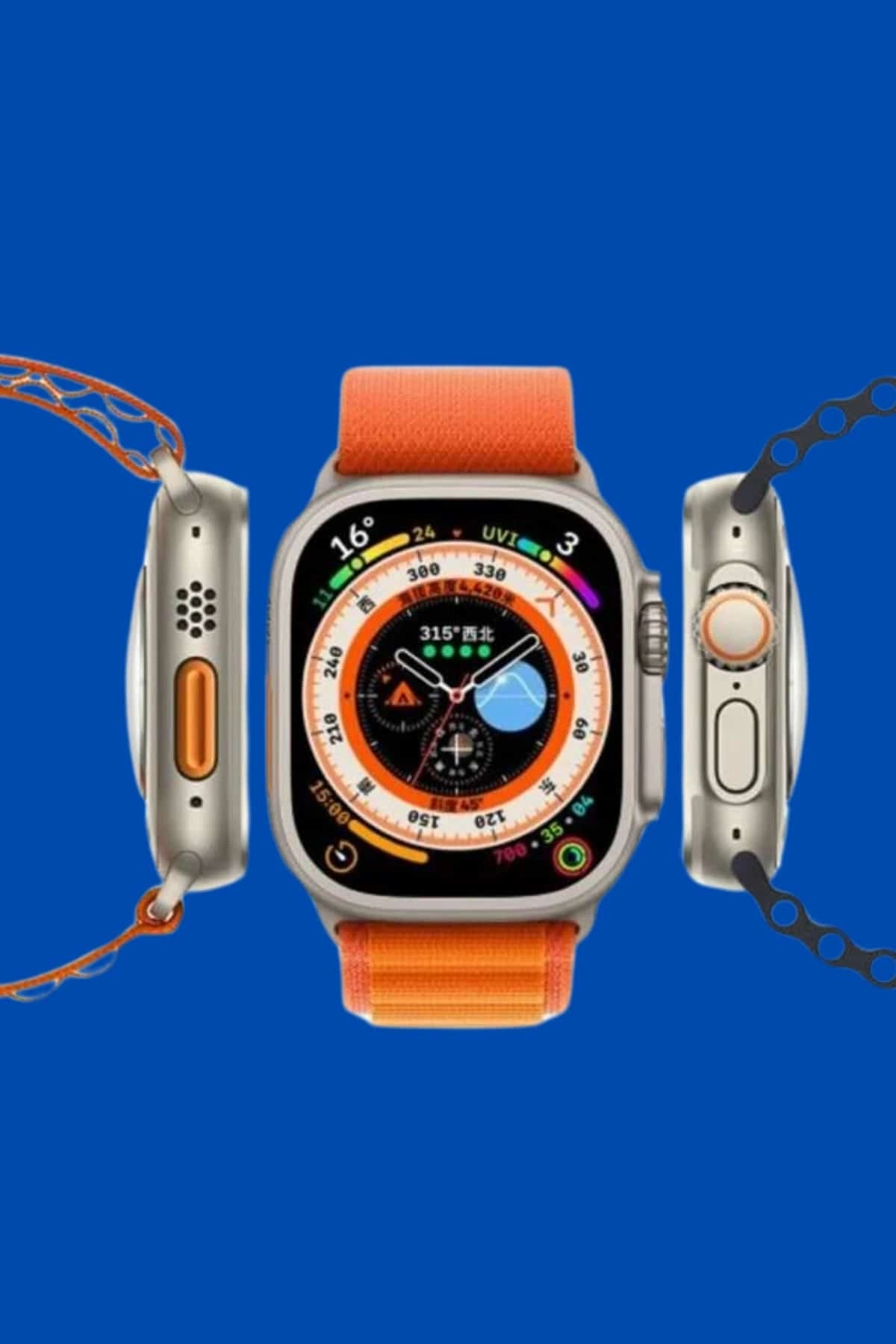 Yeni Nesil Ultra Akıllı Saat Adımsayar Uyku Takibi Nabız Sensörü ( Lisinya )