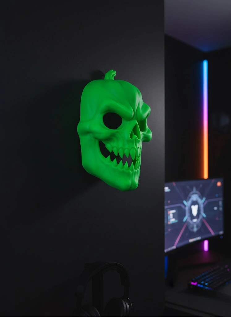 Yeşil Korku Temalı Maske Cadılar Bayramı Dekor ( Lisinya ) Yeşil Korku Temalı Maske Cadılar Bayramı Dekor ( Lisinya )