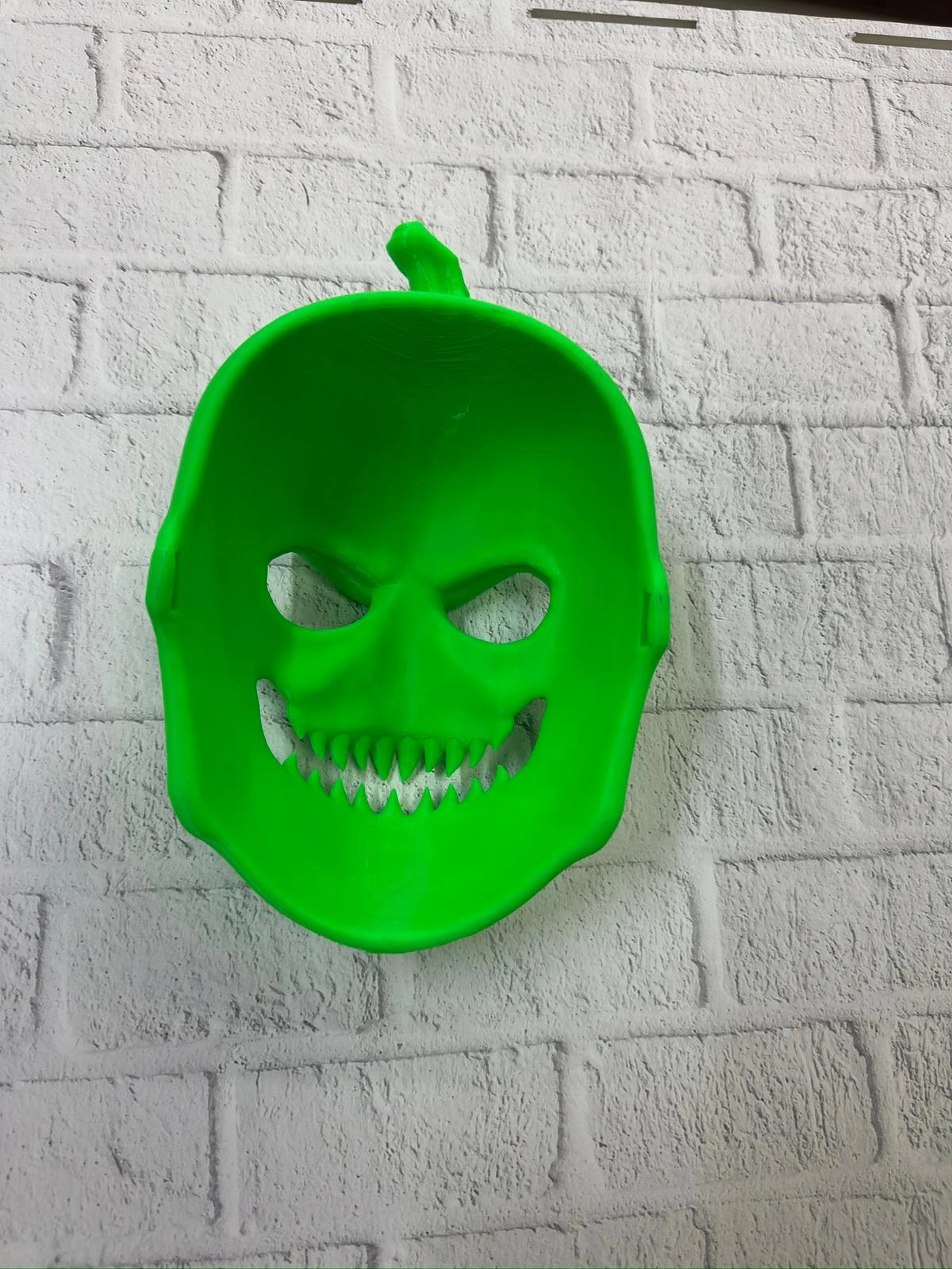 Yeşil Korku Temalı Maske Cadılar Bayramı Dekor ( Lisinya )