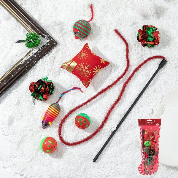Yılbaşı Konseptli Kedi Oyuncak Seti ( Lisinya )