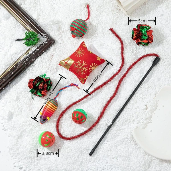 Yılbaşı Konseptli Kedi Oyuncak Seti ( Lisinya )