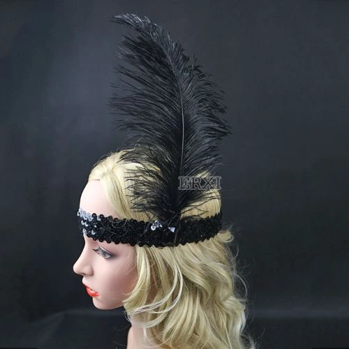 Yılbaşı Saç Tüyü Saç Bandı Siyah Renk ( Lisinya ) Yılbaşı Saç Tüyü Saç Bandı Siyah Renk ( Lisinya )