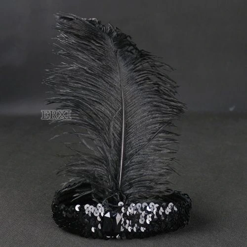 Yılbaşı Saç Tüyü Saç Bandı Siyah Renk ( Lisinya ) Yılbaşı Saç Tüyü Saç Bandı Siyah Renk ( Lisinya )