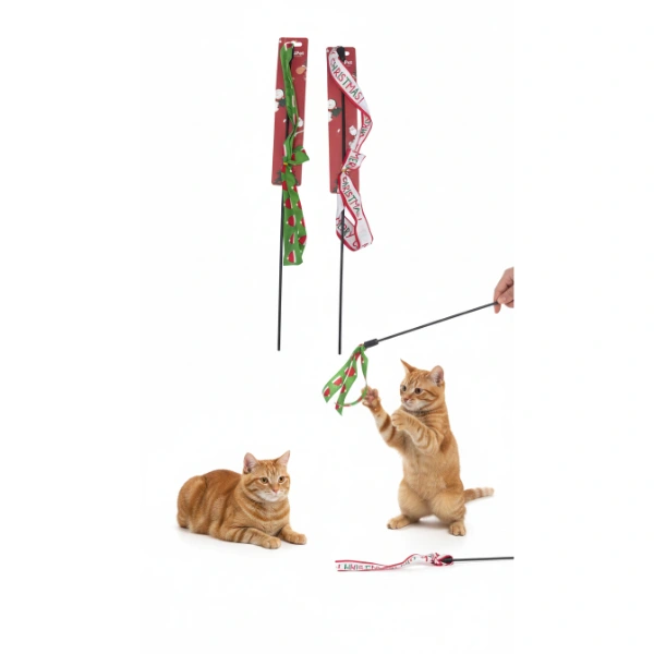 Yılbaşı Temalı Kedi Oyun Oltası ( Lisinya ) Yılbaşı Temalı Kedi Oyun Oltası ( Lisinya )