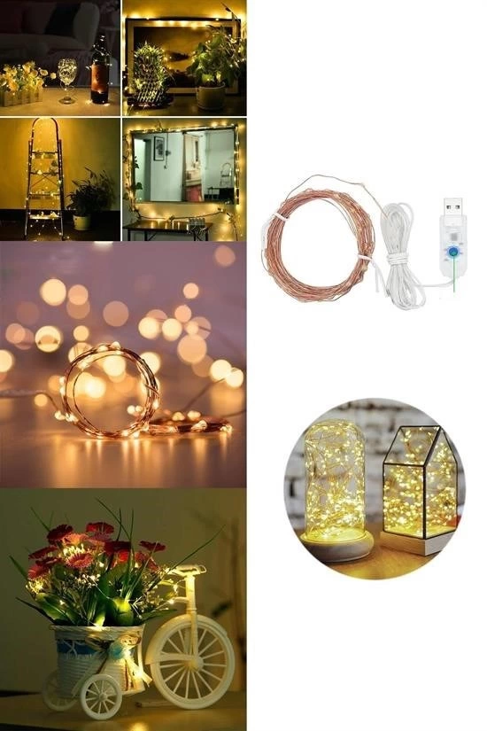 Yılbaşı Ve Özel Konsept Dekorasyon 5 Mt Usb Bağlantılı Led Işık ( Lisinya ) Yılbaşı Ve Özel Konsept Dekorasyon 5 Mt Usb Bağlantılı Led Işık ( Lisinya )