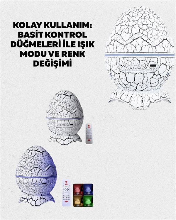 Yıldız Gökyüzü Efektli Çok Modlu Gece Işığı ( Lisinya )