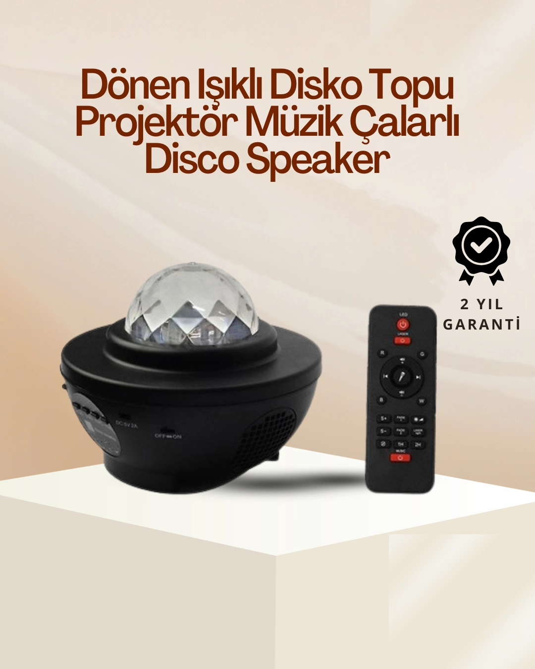 Yıldız & Okyanus Dalga Projektörü – Bluetooth / Usb Hoparlörlü ( Lisinya )