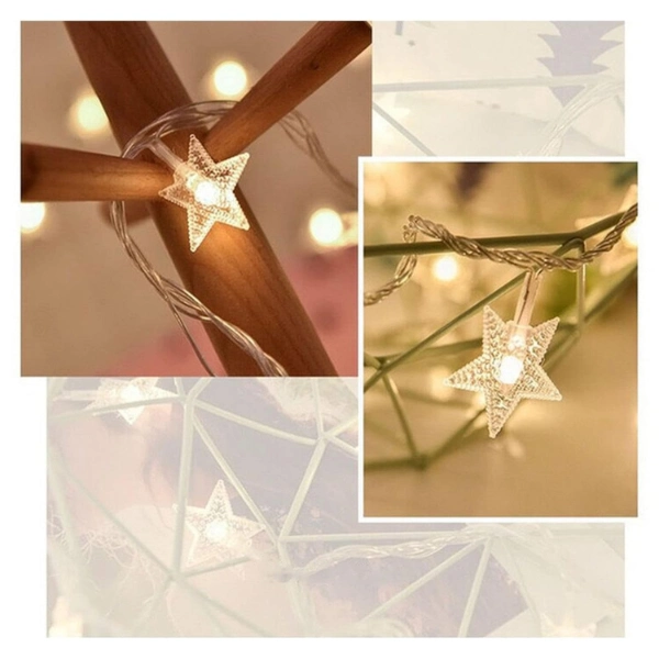 Yıldız Tasarımlı 20 Led Usb Aydınlatma ( Lisinya )