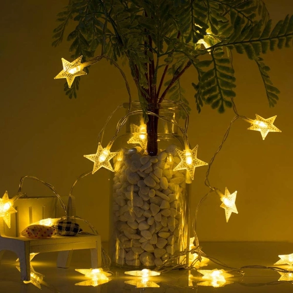 Yıldız Tasarımlı 20 Led Usb Aydınlatma ( Lisinya )