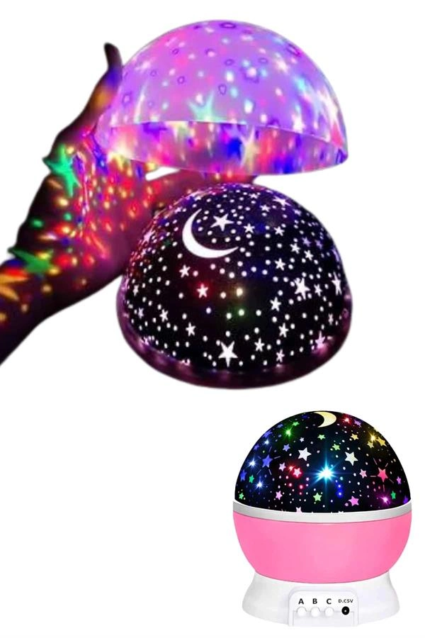 Yıldızlı Gece Lambası Mor Projeksiyon Görünümlü Masa Lambası Renk Değiştirebilen ( Lisinya ) Yıldızlı Gece Lambası Mor Projeksiyon Görünümlü Masa Lambası Renk Değiştirebilen ( Lisinya )