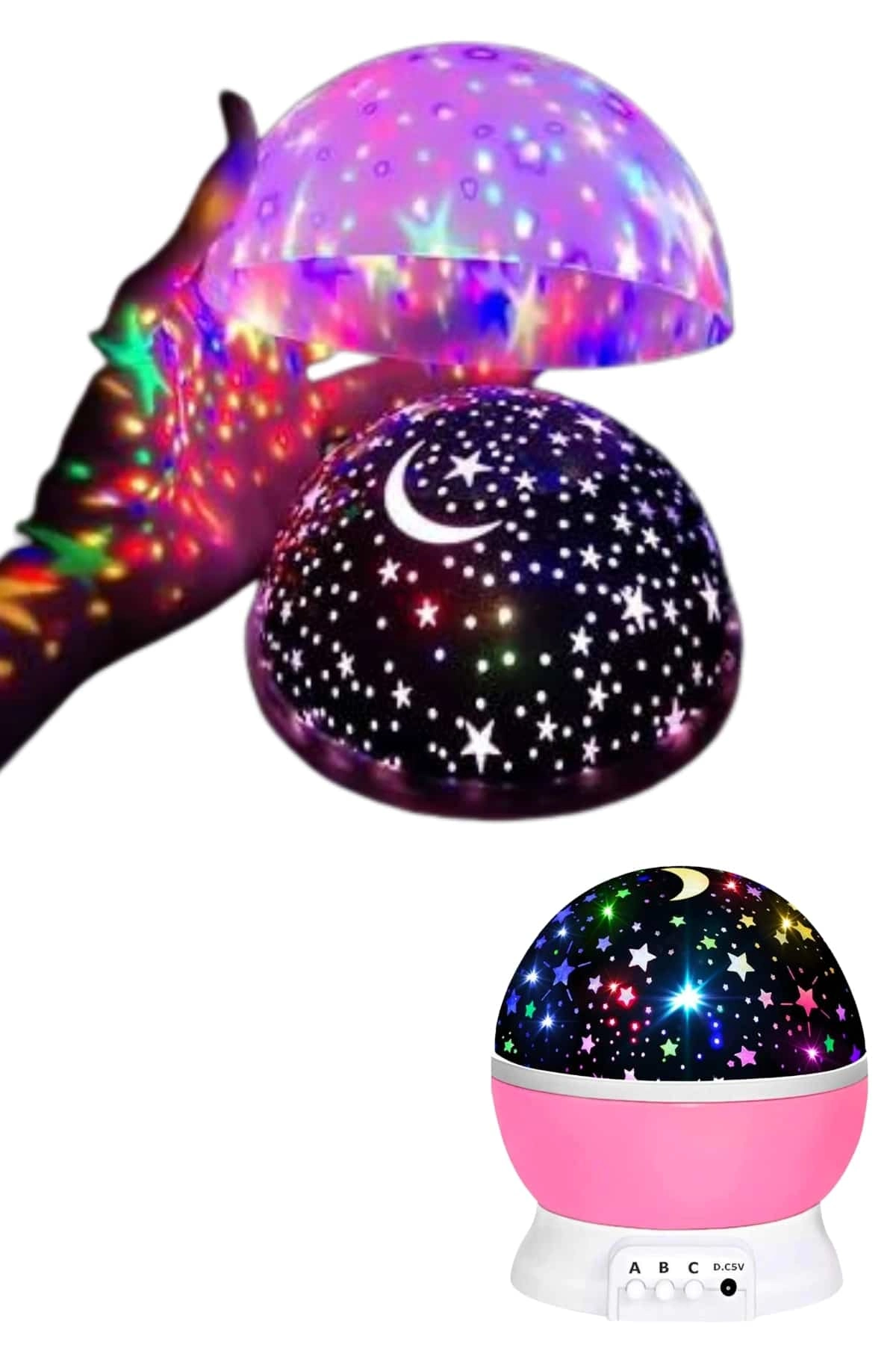 Yıldızlı Gece Lambası Mor Projeksiyon Görünümlü Masa Lambası Renk Değiştirebilen ( Lisinya ) Yıldızlı Gece Lambası Mor Projeksiyon Görünümlü Masa Lambası Renk Değiştirebilen ( Lisinya )
