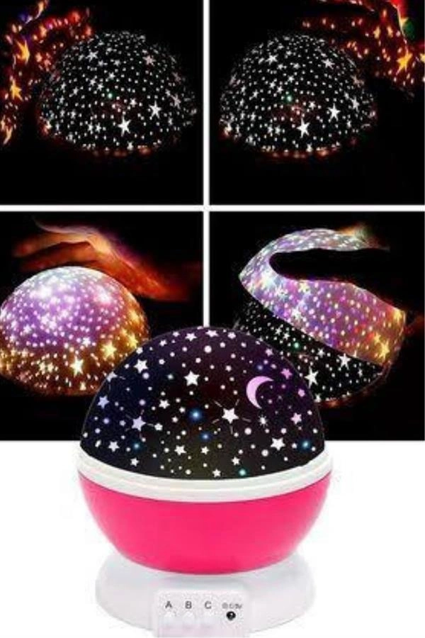 Yıldızlı Gece Lambası Mor Projeksiyon Görünümlü Masa Lambası Renk Değiştirebilen ( Lisinya ) Yıldızlı Gece Lambası Mor Projeksiyon Görünümlü Masa Lambası Renk Değiştirebilen ( Lisinya )