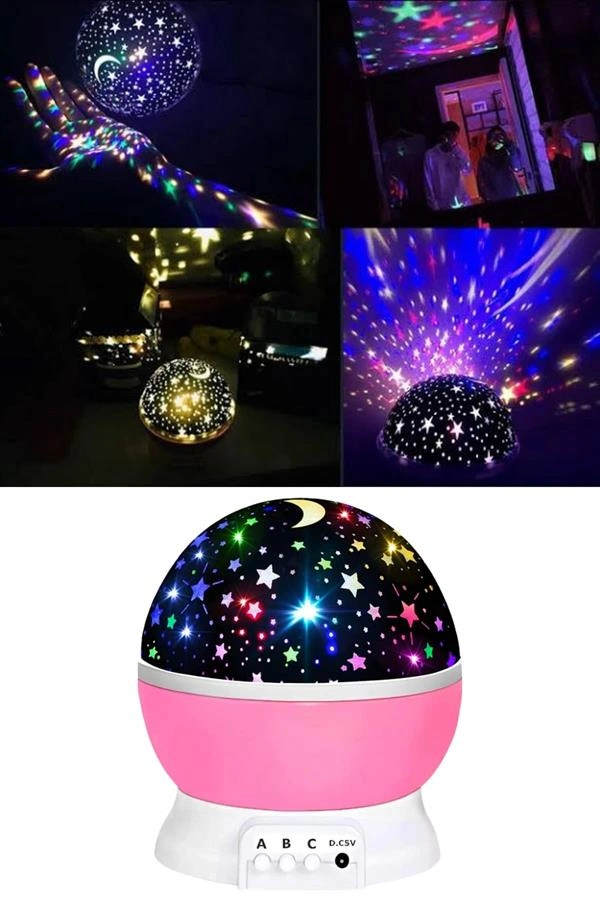 Yıldızlı Gece Lambası Mor Projeksiyon Görünümlü Masa Lambası Renk Değiştirebilen ( Lisinya ) Yıldızlı Gece Lambası Mor Projeksiyon Görünümlü Masa Lambası Renk Değiştirebilen ( Lisinya )