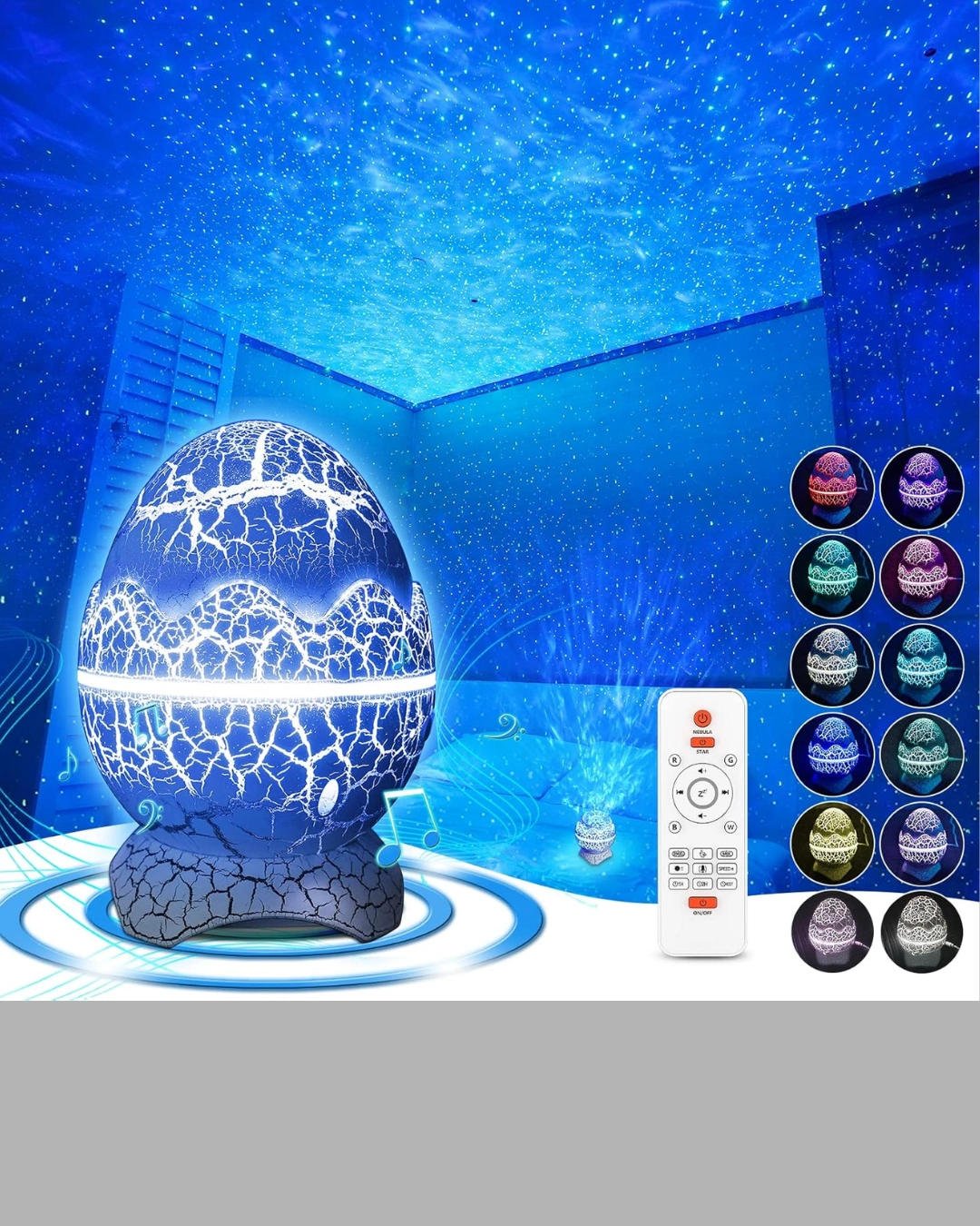 Yıldızlı Gökyüzü Dinozor Yumurta Projektör – Ayarlanabilir Parlaklık Ve Hız ( Lisinya ) Yıldızlı Gökyüzü Dinozor Yumurta Projektör – Ayarlanabilir Parlaklık Ve Hız ( Lisinya )