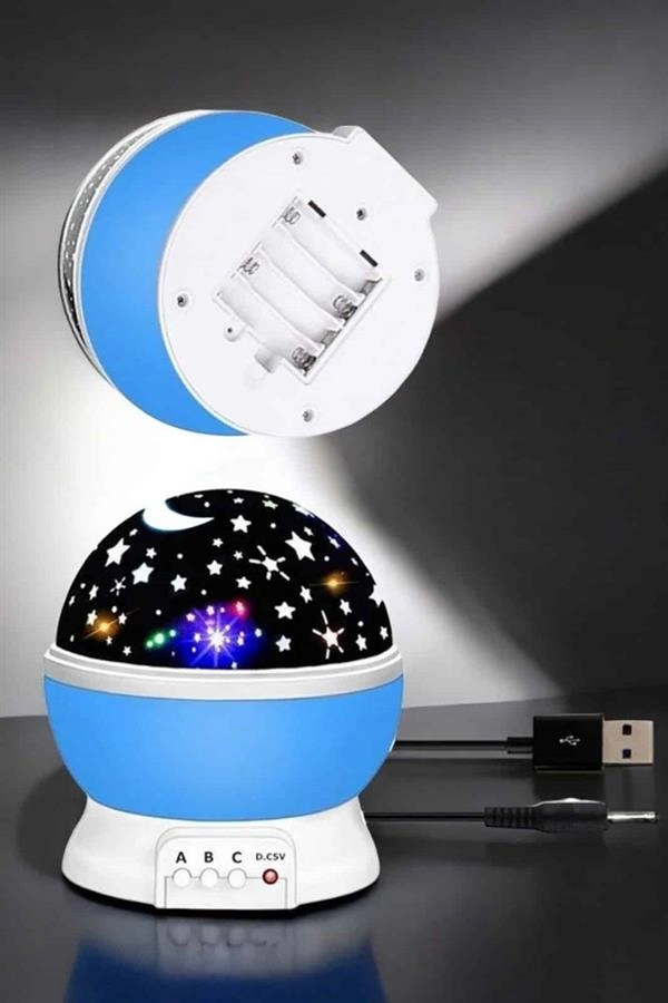 Yıldızlı Gökyüzü Projeksiyon Gece Lambası Hareketli Işık Şovu ( Lisinya )