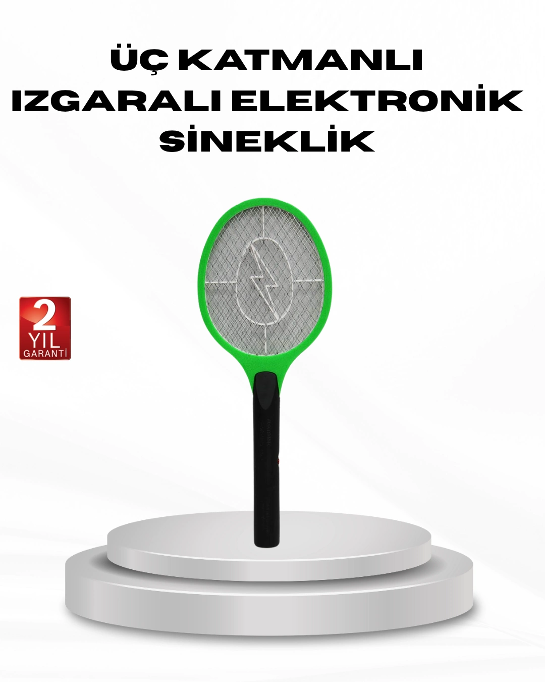 Yüksek Gerilimli Elektronik Sinek Raket – Sessiz, Kimyasız Ve Güvenli Kullanım ( Lisinya )